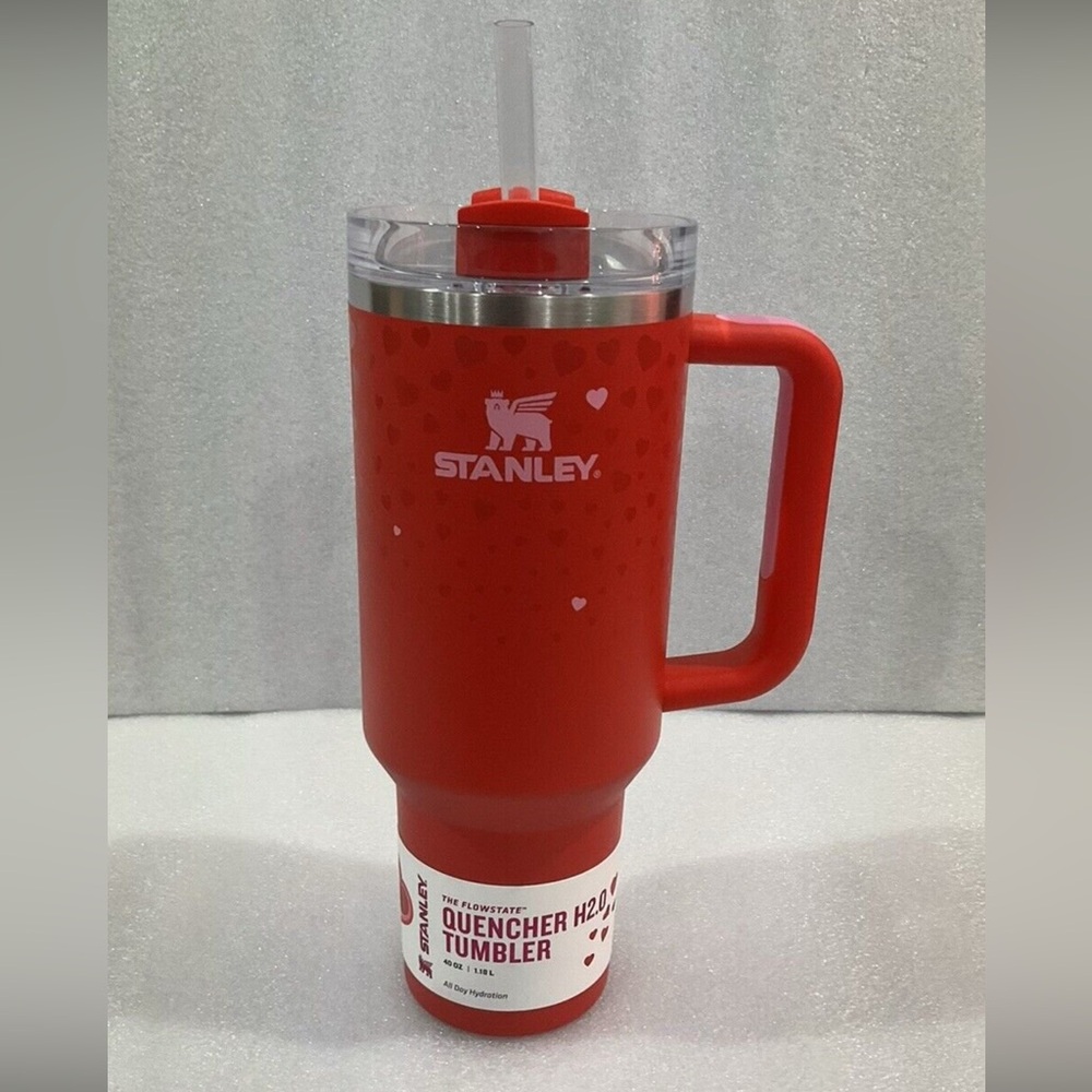 Stanley 40 oz Target Valentine’s Day Ruby Red Tumbler IN HAND
